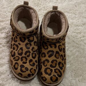 UGG Leopard Print Ankle Boots